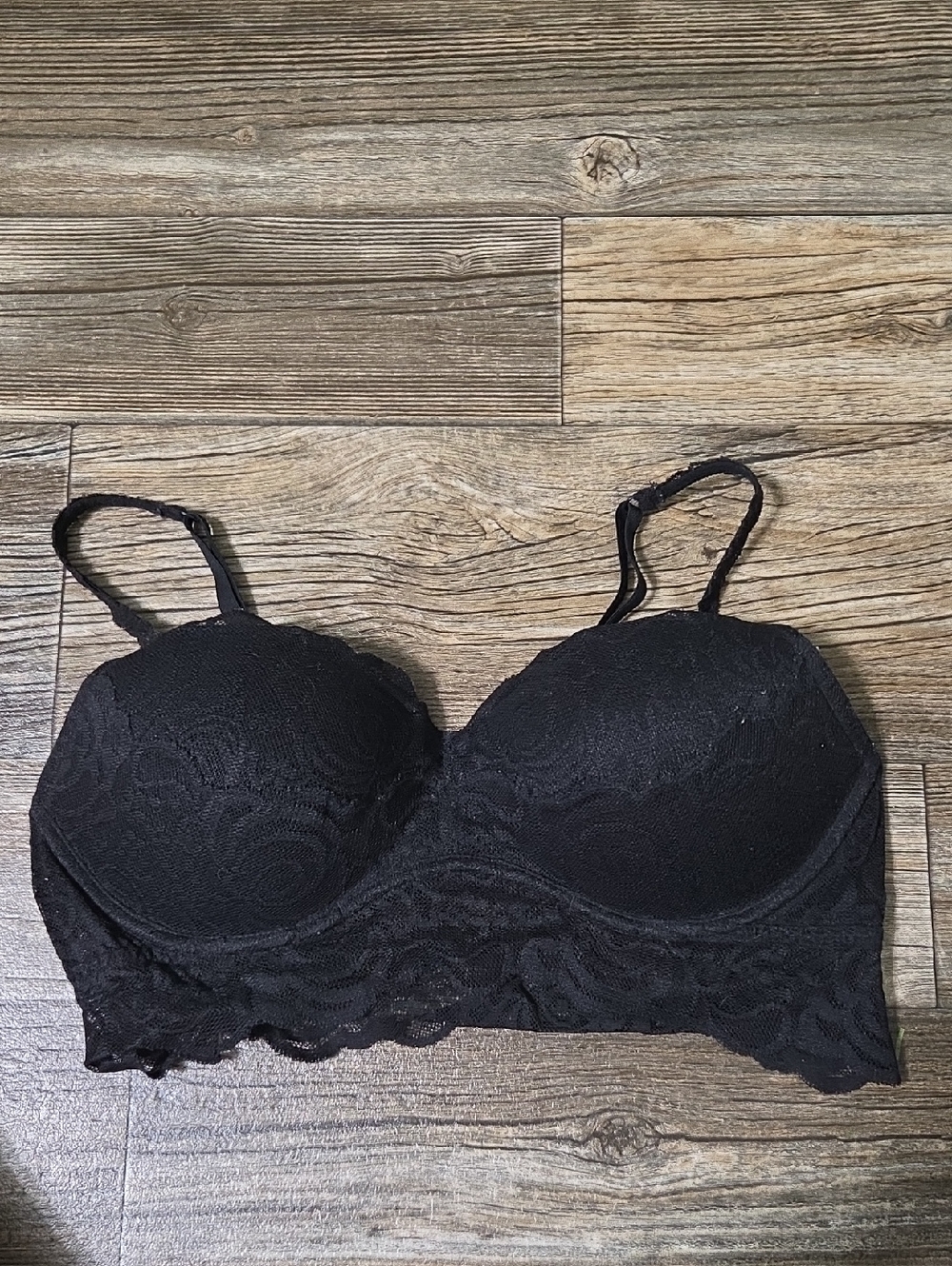 PINK Victoria's Secret Black Lace  Bralette